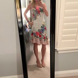 Never worn Venus floral dress with rhinestone accents